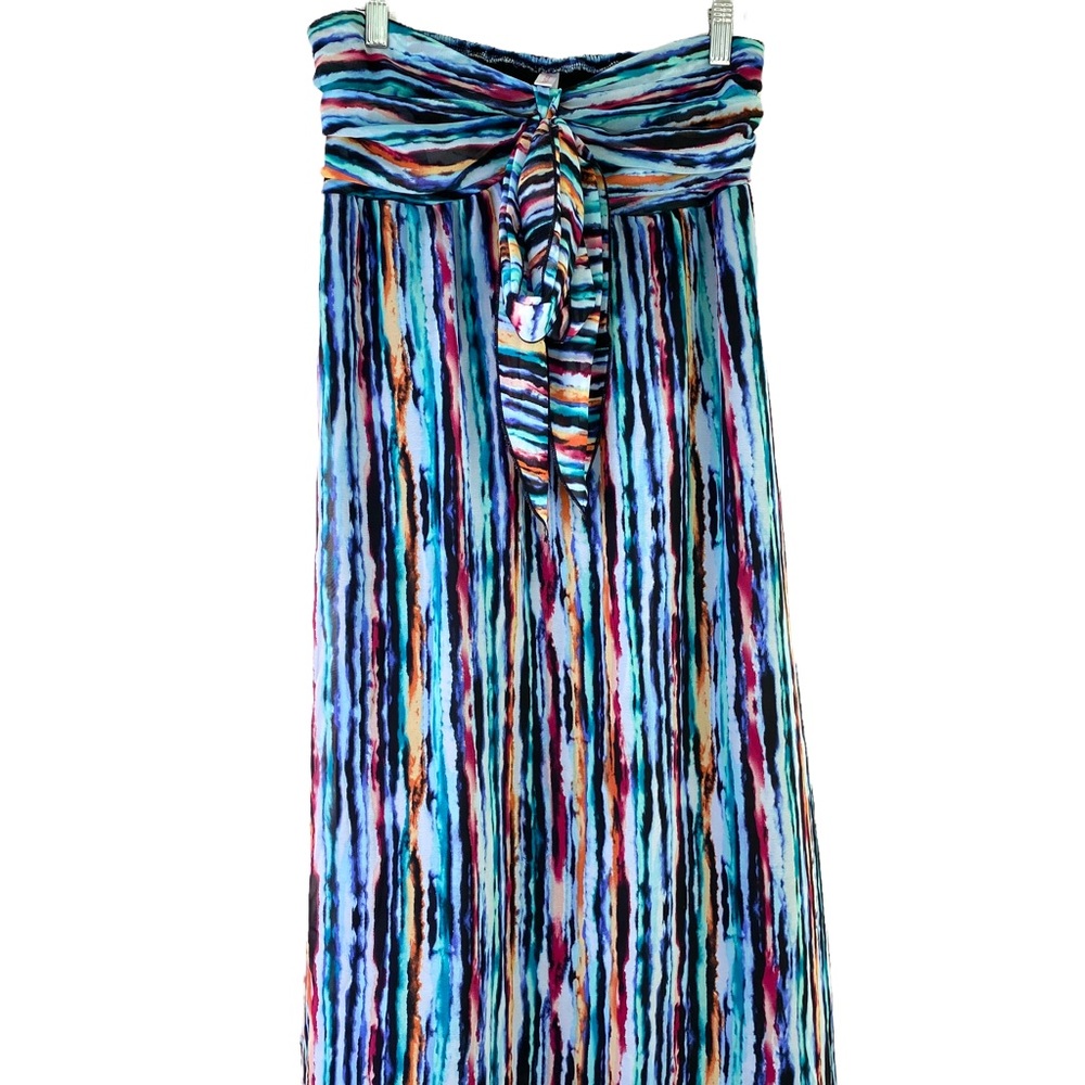 Xhilaration strapless maxi dress, empire waisted with bow at centre front